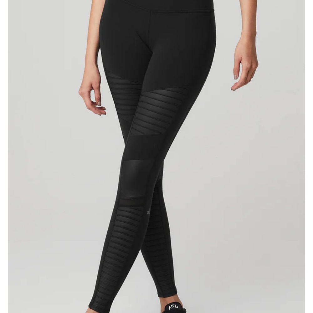 High-Waist Moto Legging